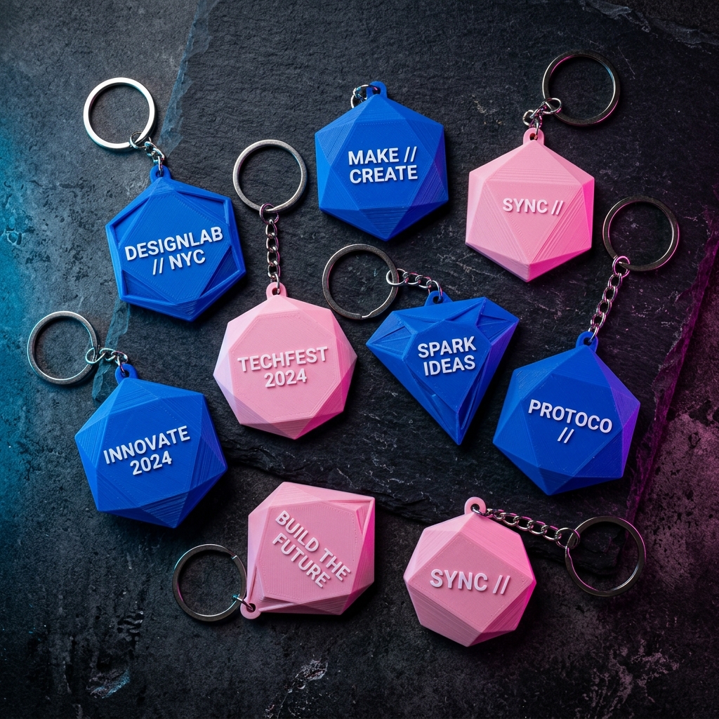Chaveiros 3D personalizados